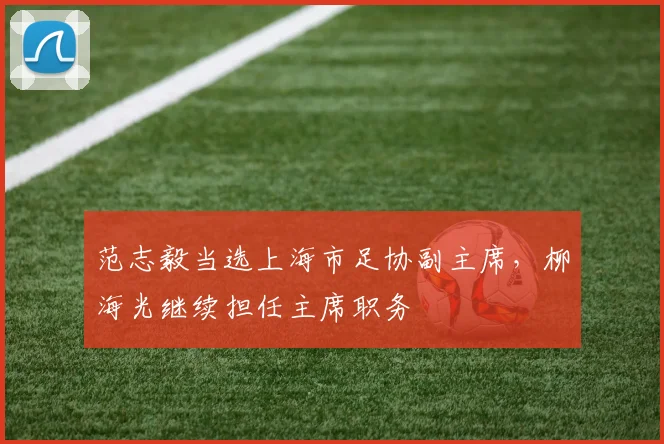 范志毅当选上海市足协副主席,柳海光继续担任主席职务